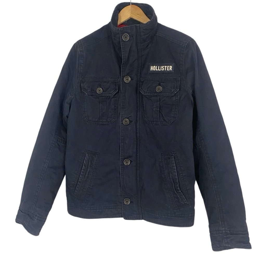 HOLLISTER Military Surplus Field Utility Jacket Medium Vtg Y2k Prep